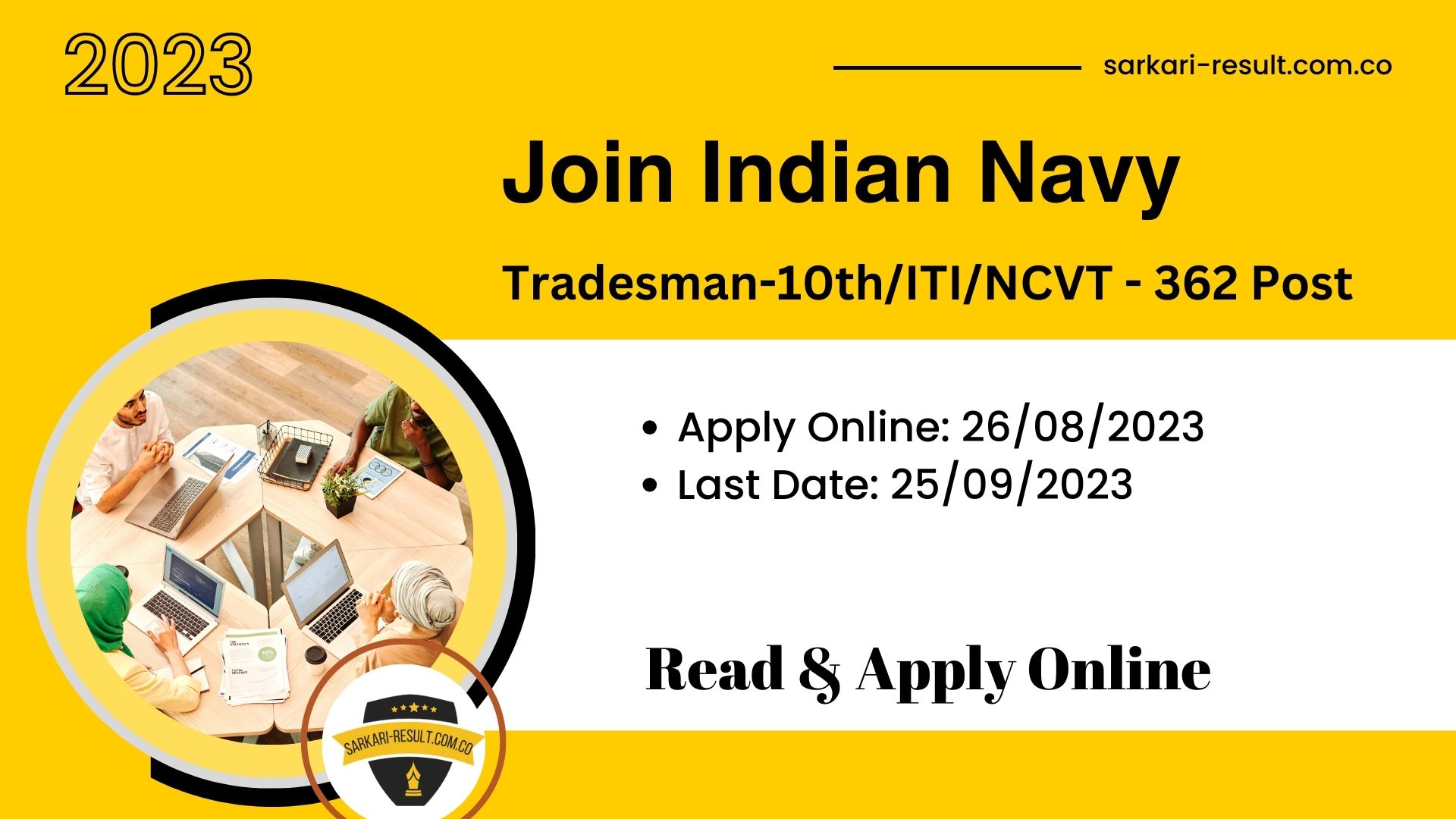 Apply Online  Headquarters, Andaman And Nicobar Command Tradesman Mate Recruitment 2023 for 362 Post