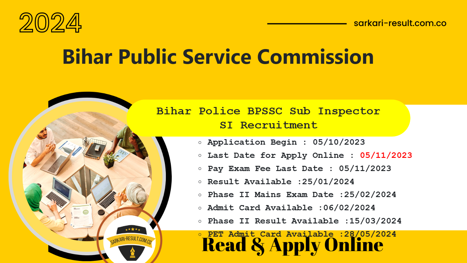 BPSSC Bihar Police Sub Inspector SI 2023 PET Admit Card 2024
