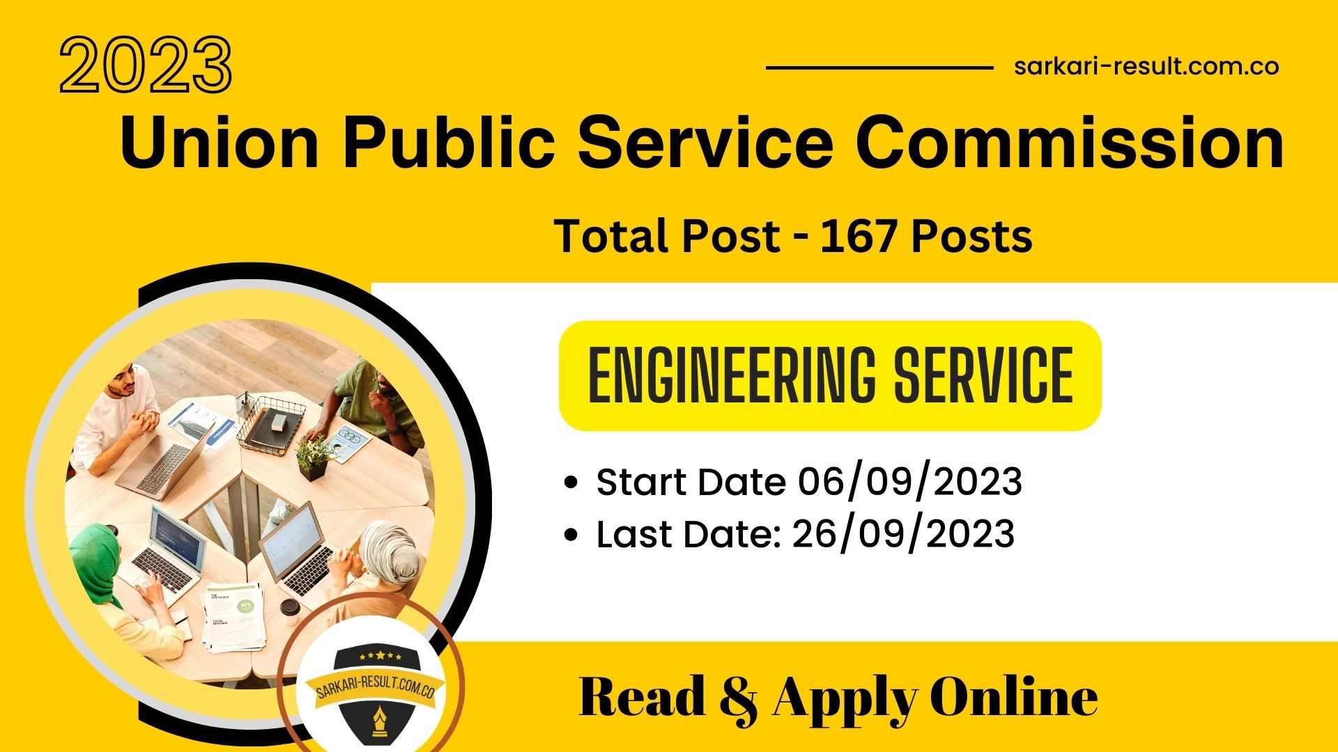 UPSC Engineering Services Examination 2024 Apply Online for 167 Post